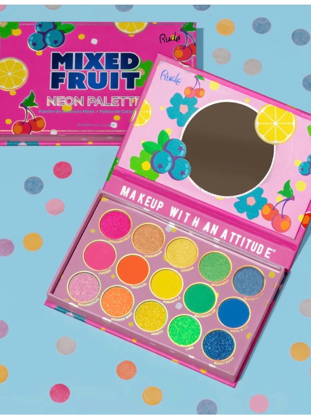 New RUDE Mixed Fruit Palette - Neon